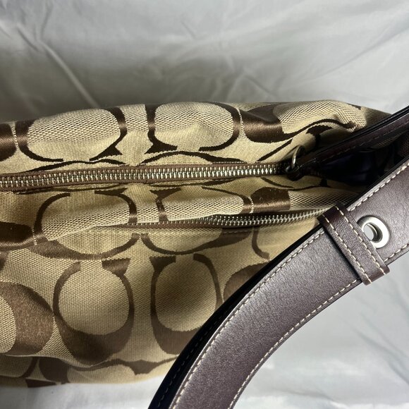 Coach Brown and Tan Shoulder Bag - Picture 5 of 7